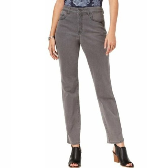 Style & Co Women Control Straight-Leg Fashion Jeans | Size - 12 | Whisper Grey - Picture 1 of 1